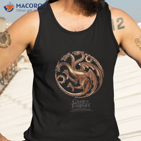 Game Of Thrones Iron Anniversary Dragon Logo Shirt