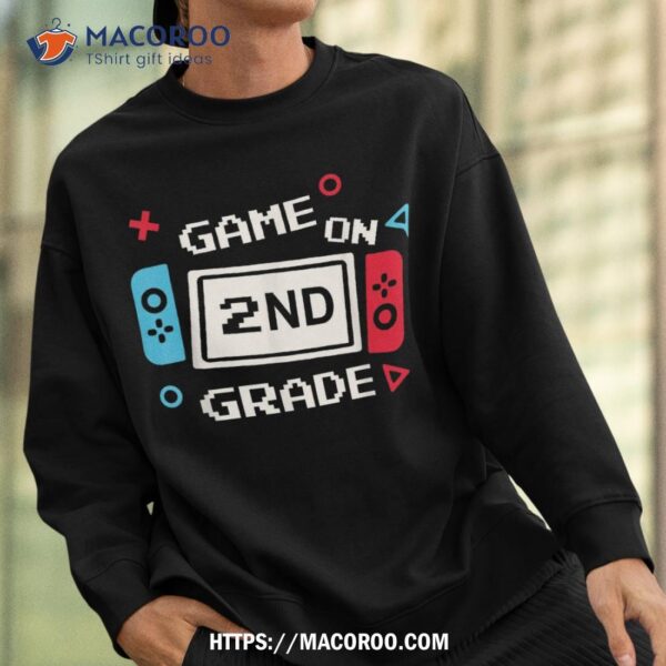 Game On 2nd Grade Back To School 2nd Grade Level Unlocked Shirt