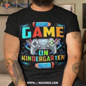 game on kindergarten funny back to school video games boys shirt tshirt