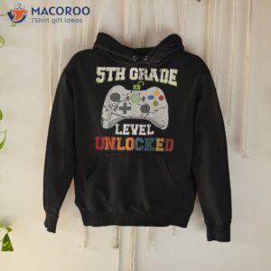 game over back to school shirt 5th grade level unlocked hoodie