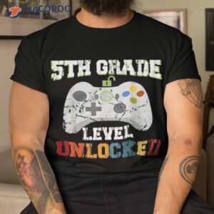 game over back to school shirt 5th grade level unlocked tshirt