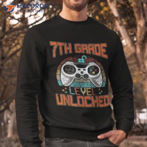 game over back to school shirt 7th grade level unlocked sweatshirt