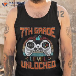 game over back to school shirt 7th grade level unlocked tank top