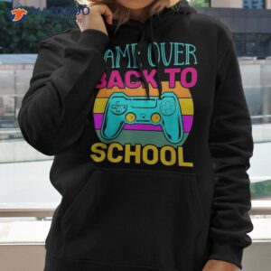 game over back to school teacher student controller gamer shirt hoodie 2