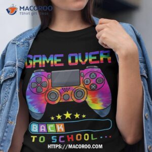 Game Over Back To School Tie Dye First Day Kids Boys Shirt