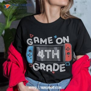 gamer back to school funny game on 4th grade kids boys shirt tshirt
