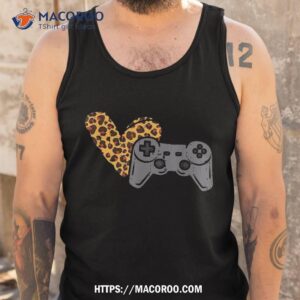 gamer controller heart gaming girls kids teen youth shirt tank top