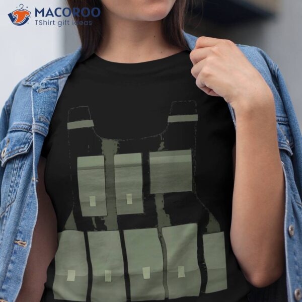 Gaming Bulletproof Vest Funny Sniper Gamer Halloween Costume Shirt