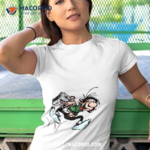 gaston goof newspaper gaston lagaffe shirt tshirt 1