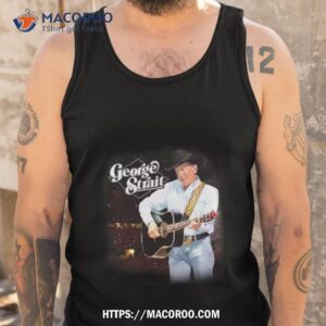 george strait 2023 black photo tour shirt tank top