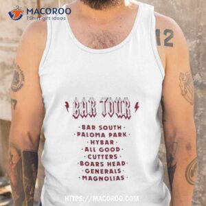 georgia bulldogs uga bar tour shirt tank top