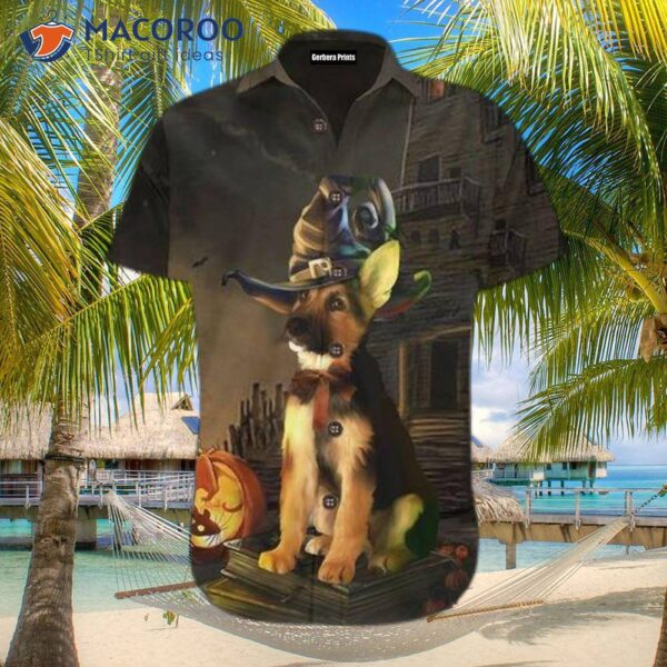 German Shepherd Halloween Hawaiian Shirts