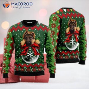 German Shepherd Ornament Ugly Christmas Sweater