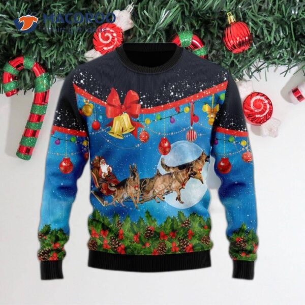 German Shepherd Ugly Christmas Sweater