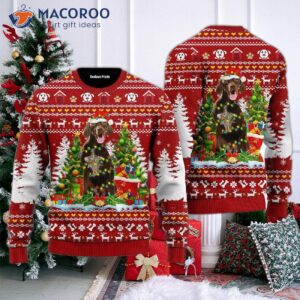German Shorthaired Dog Ugly Christmas Sweater