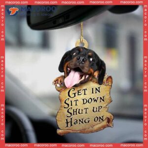 Get A Rottweiler Lover Custom-shaped Christmas Acrylic Ornament