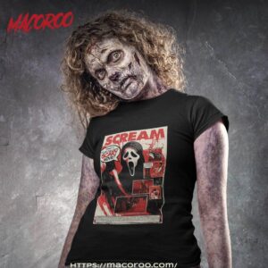 ghost face scream horror halloween new how scary wake up slasher sweat funny shirt tshirt