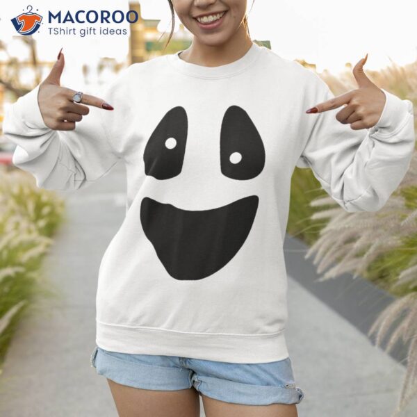 Ghost – Funny Scary Face Lazy Halloween Costume Shirt