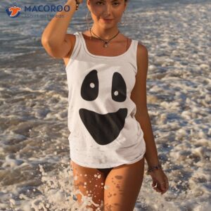 ghost funny scary face lazy halloween costume shirt tank top