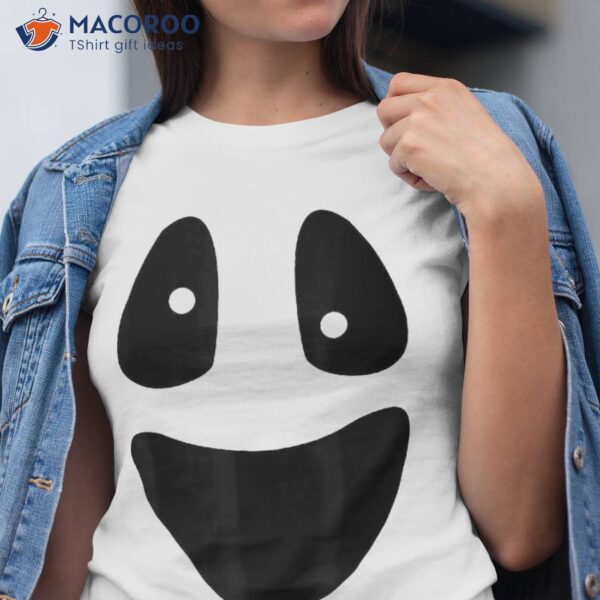 Ghost – Funny Scary Face Lazy Halloween Costume Shirt