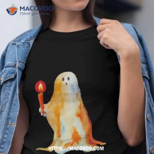 Ghost Holding A Candle Halloween Shirt