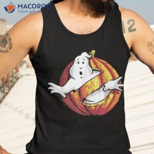 ghostbusters classic logo halloween pumpkin graphic shirt tank top 3