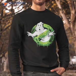 ghostbusters classic slime ghost logo graphic shirt sweatshirt