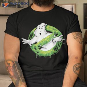 ghostbusters classic slime ghost logo graphic shirt tshirt