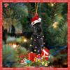Giant Schnauzer-shaped Custom Christmas Acrylic Ornament