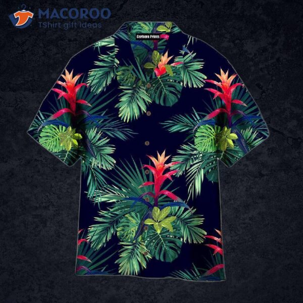 Gift For Him: Green Leaf Hawaiian Shirts