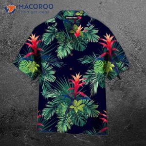 Gift For Him: Green Leaf Hawaiian Shirts