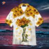 Gift For Mom: Sunflower-patterned Hawaiian Shirts