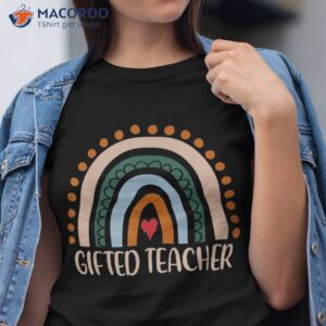 gifted teacher rainbow appreciation day hello back to school shirt tshirt