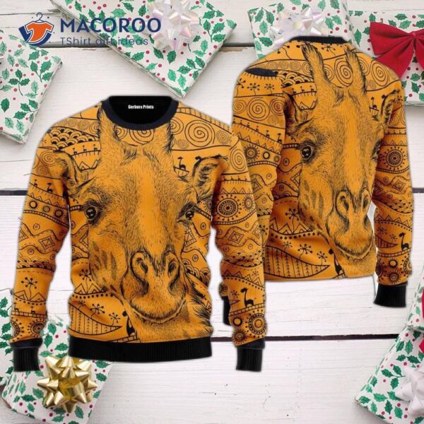 Giraffe African Ugly Christmas Sweater