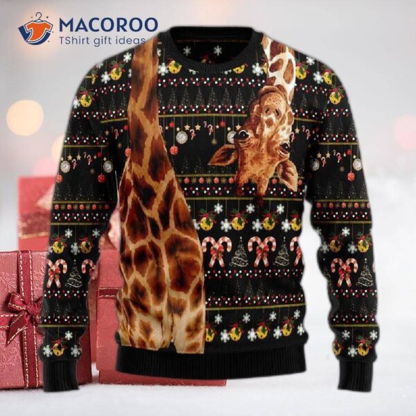 Giraffe Funny Ugly Christmas Sweater