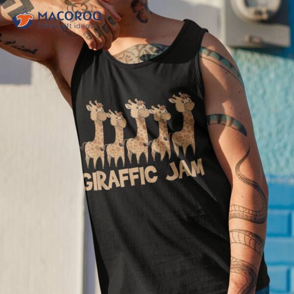 Giraffe Giraffic Jam Funny Pun Cute Shirt