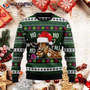 Giraffe Ho Ho, Y’all Ugly Christmas Sweater