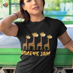 giraffe jam funny pun cute animal design shirt tshirt 1