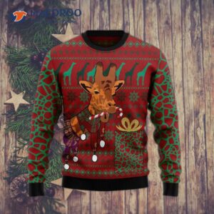 Giraffe Scarves Ugly Christmas Sweater