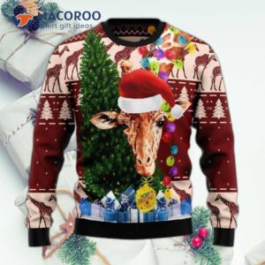 Giraffe Ugly Christmas Sweater