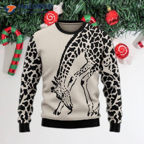 Giraffe Ugly Christmas Sweater