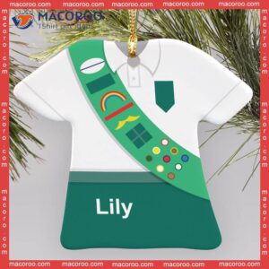 Girl Scout Christmas Custom-shaped Name Acrylic Ornament