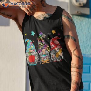 gnome back to school teacher student first day class of 2021 shirt tank top 1