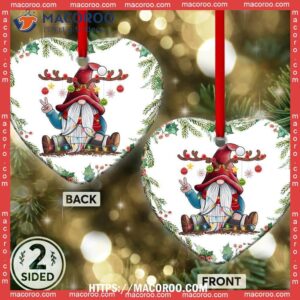 gnome christmas lovely life heart ceramic ornament gnome christmas tree decorations 1