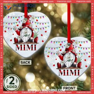 gnome family mimi style heart ceramic ornament gnome christmas ornaments 1
