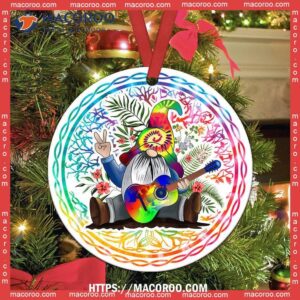 gnome tree of beautiful life circle ceramic ornament diy gnome ornaments 2