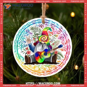 gnome tree of beautiful life circle ceramic ornament diy gnome ornaments 3