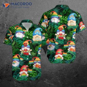 Gnomes, Lgbt Rainbow Friends, Lovers Of Love, Pride In Hawaiian Shirts