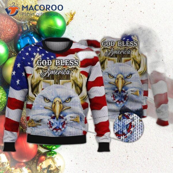 God Bless America, Ugly Christmas Sweater.