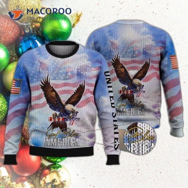 God Bless America Ugly Christmas Sweater